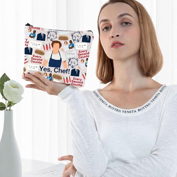 Carmy Chef Makeup Bag Sydney & Natalie Fans Gift Chef Carmy Zipper Pouch Bag Che - Picture 5 of 7